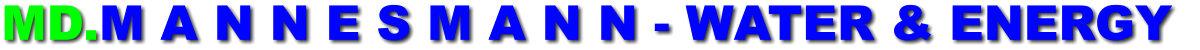 MD.M A N N E S M A N N - WATER & ENERGY